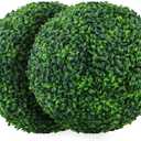 Sunnyglade 2 PCS 7 inch 4 Layers Artificial Plant Topiary Ball Faux Boxwood Decorative Balls for Backyard, Balcony,Garden, Wedding and Home Décor (7 inch)