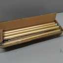 Gold Curtain Rods, Room Darkening Rod for Windows 48 to 90 Inches(4-7.5Ft), Wrap Around Curtain Rods, Heavy Duty Blackout Drapery, Modern Decorative Window Treatment Rod, Gold