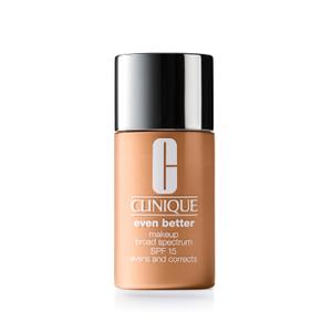 Clinique Even Better Makeup Liquid Foundation SPF 15 With Vitamin C For Dry + Oily Combination Skin Types | Medium Coverage + Natural Finish | Evens Skin Tone + Reduces Dark Spots (BG Tawnied Beige WN 80 - Medium, Warm-Neutral Undertones)