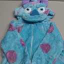 Unisex Baby Flannel Romper Animal Onesie For Toddler Costume Hooded Cartoon Outfit (12-18 Months, Bule)