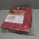 ZOBER Underbed Christmas Ornament Storage Box - Stores 72 Large 4" Ornaments, With Dividers - Tear Proof 600D Oxford Fabric, Ornament Organizer Storage Box, Durable Christmas Containers Holder - Red