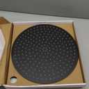 GGStudy Round 16 Inch Stainless Steel Shower Head Rain Style Shower Head Black Large Square Rainfall Shower Heads Matte Black