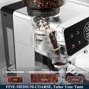 CM1620 Espresso Machine with Built-in Burr Grinder, 20 Bar Bean-to-Cup Espresso Maker with 44 Grind Settings & Steam Wand, Touchscreen Coffee Machine for Latte, Cappuccino & Iced Coffee