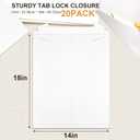 20 Pack 14x18 in Tab Lock Rigid Mailers Extra Large,White