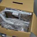 Drive Medical Folding Steel Bedside Commode Chair - 3-in-1 Portable Toilet - Adjustable Height - 350 Lb Weight Capacity - 7.5 Qt Bucket - Adult Commode - Grey