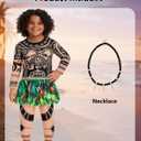 Boys Halloween Costume Kids Ocean Costume with Printed Tattoos Shirt Pants for Dress Up Birthday Outfit (120)