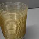JOLLY CHEF 190 Pack 9 oz Glitter Plastic Cups, Disposable Gold Cups, Clear Plastic Tumblers for Wedding, Thanksgiving, Christmas Party