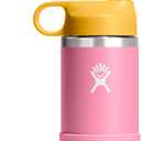 Hydro Flask Kids Water Bottle for School - Stainless Steel and Insulated with Straw Cap - 12 Oz Dahlia