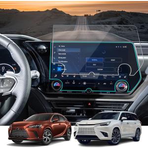 Tempered Glass Screen Protector for Lexus RX 350 2023-2026 & TX 350 2024-2026,Infotainment Navigation Screen Film Compatible With RX350 TX350 2026 2025 2024 Accessories - 14 inch (Transparent)