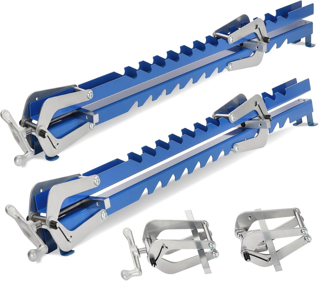 41 Inch Panel Clamps Woodworking (2-Pack) with Mounting Brackets, 4-Way Pressure Steel Parallel Clamps for Cutting Boards, Tabletops, and Cabinet Cutting Board Clamps For Precision Projects