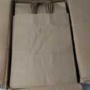 Qutuus 10x5x13 Kraft Paper Bags 100 Pcs Kraft Shopping Bags, Paper Gift Bags for Retail, Merchandise, Recycled Bulk Paper Sacks, Brown Paper Bags with Handles Bulk