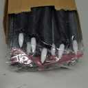 20 Pcs Flameless LED Taper Candles Battery Operated Taper Candles 5 Sizes of 6.5'', 7.7'', 8.8'', 10.0'', 11.2'' Flameless Candlesticks Flickering with 3D Flame for Wedding (Black)