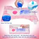Pet Soft Dog Diapers Female, Disposable Female Dog Diaper, Doggie Diapers for Cat Puppy with Adjustable Foam Tail Hole(Pink, 12M)