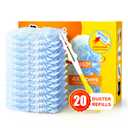 Heavy Duty Duster Refills for Swiffer Duster, 2 Count Duster Refills with 1 Handle, Multisurface 360° Dusters with 4X Microfibers, Unscented Disposable Dusters for Cleaning