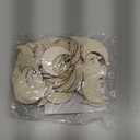 60 Pcs Moon Wood Cutouts Crafts Wooden Moon Shaped Slices Embellishments Unfinished Wood Ornaments for DIY Projects Home Decoration (1.58x2 in)