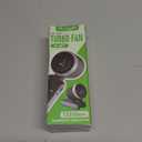 Portable Handheld Turbo Fan, 5 Gear Wind, Battery Operated, Up to 12 Working Hours, 3 IN 1 Hand Fans with Air Turbo Tech Cooling Fan for Outdoor Activities, Travel, Beach (Black)