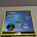 National Geographic Air Rocket Launcher Toy - Launch Glow in The Dark Rockets up to 100 Feet, Kids Outdoor Toys, Toys for Kids 8-12, Glow in The Dark Toys, Rocket Kit, Fun Outdoor Toys