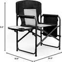 Yestomo Camping Chairs, Folding Chairs for Outside, Directors Chairs Foldable Adults Heavy Duty,Support to 450LBS