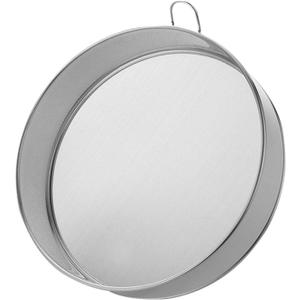 Stainless Steel Flour Sieve - Fine Mesh, 80 Mesh, Durable Professional Round (Silver)