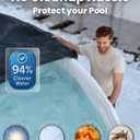 24 Ft Round Winter Pool Cover with Strong-Hold System | Triple-Layer 24 Foot Round Pool Cover for Winter & Summer | 2-in-1 24ft Pool Covers for Above Ground Pools | Cold & UV Resistant Poolcover
