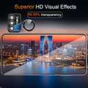 2 x TZGZT 2 Pack for Samsung Galaxy S26 Ultra Privacy Screen Protector, Private Tempered Glass Film, Aluminum Metal Camera Lens Protector Accessories, Automatic 0 Bubble Installation, Case Friendly