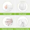 8 Gallon 330 Counts Unscented Medium Trash Bags,Fit 7,8,9,10 Gal Garbage Bags by Teivio, 30 Liter Thick Bathroom Can Bin Liners,Plastic Bags for Home Office Kitchen, Clear