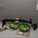 Caddytek Explorer V8 Golf Push Cart - SuperLite 4 Wheel Aluminum Foldable Cart with Adjustable Front Wheel Width, Foot Brake, Cooler Basket, Umbrella Holder, Drink Holder, Scorecard Console (Lime)