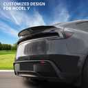 Spoiler for 2025 2026 Tesla Model Y Juniper Look Trunk Wing Rear Trunk Lip Spoiler Sporty Appearance for Tesla Model Y Accessories OEM Trunk Spoiler (Matte Carbon Fiber) Not fit 2026 Standard