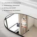 CIRCUMI Arched Wall Mirror, 20"x48" Black Arched Mirror for Bathroom