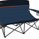 Alpinemountain Loveseat and Low Loveseat Camping-Furniture Bundle,Size 57 x 23.5 x 35.5 IN Dark Shadow and Navy