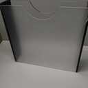 Acrylic Vinyl Record Storage Display Case, Albums Holder Stand, Black with Clear Acrylic Dividers (35 * 33 * 8cm)
