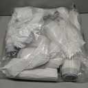 Ultrasac 13 Gallon 1.1 MIL White Drawstring Trash Bags - 19.25" x 28.5" - Pack of 320 - Fits simplehuman H