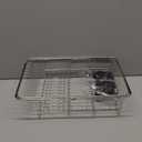 JASIWAY Dish Drying Rack in Sink, Expandable Stainless Steel Dish Drainers for Kitchen Counter, Dish Dryer Rack for Inside Sink, Over The Sink Dish Racks with Utensil Holder, Silver