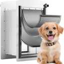 Dog Door for Wall Medium Doggie Door for Exterior Wall Pet Door, 3 Flap Doggy Door with Insulation, Pet Door for Medium Dogs