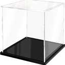 Acrylic Display Case for Collectibles Assemble Clear Acrylic Boxes for Display Thickened Glass Case for Lego Figures Doll Hobby Toys (6.7x6.7x6.7 inch; 17x17x17 cm)