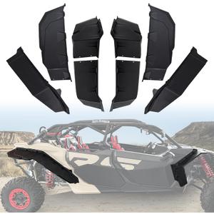 X3 XXL Wider Fender Flares, Upgraded Front & Rear Combination Extended Mud Guards Compatible with Can Am Maverick X3 & X3 Max All Models 2017-2024 Accessories (8PCS)
