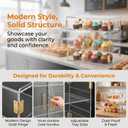 3-Tier Pastry Display Case, Countertop Bakery Display Case, 3Tier-18.9″L x 10.2″W x 16.1″H