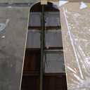 Sweetcrispy 64"x21" Arched Full Length Mirror, Standing or Leaning Full Body Mirror with Aluminum Alloy Thin Frame, Suitable for Bedroom or Cloakroom,Gold