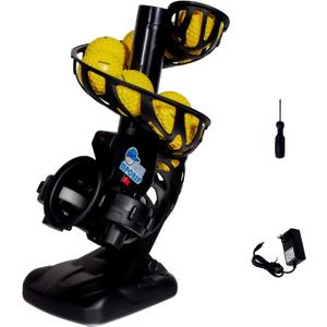 Upgraded Electronic Baseball Pitching Machine with Tripod/8 Balls for Youth - Adjustable Angles & Speeds,AC Powered & Battery PoweredIdeal for Beginner Batting & Fielding Training