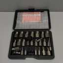 27Pcs Upgrade Screw Extractor Set, Bolt Extractor Kit, Easy Out Bolt Extractor Set, Hex Head Multi-Spline for Removing Stripped, Rounded, Damaged, Broken Screws, Bolts, Studs