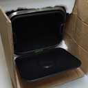 Amazon Basics Rectangular Metal Trash Can With Soft-Close Foot Pedal, Fingerprint Resistant, Removable Inner Bucket, 32 liter/8.5 gallon, Black, 14"L x 14"W x 25.3"H