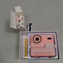Kids Camera Instant Print, Christmas Birthday Gifts for Girls Age 3-12, Dual-Lens Selfie Camera for Kids with 1080P Videos, 2.4 Inch Screen, 32GB SD Cards & 3 Rolls Print Paper (Pink)
