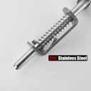 JQK Spring Loaded Barrel Bolt Latch, Heavy Duty 304 Stainless Steel Thickened 3mm Door Lock, 6.3 Inch Brushed Finished, HSB410-P2