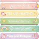 Unicorn Rainbow Room Decor for Girls - Inspirational Wall Art, Toddler Room Wood Sign, Nursery Decor