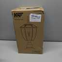 Kaqur Solar Post Lights Outdoor Waterproof with Pier Mount Base, 3000K/4000K/6000K Dusk to Dawn Solar Pillar Lamp, Aluminum LED Column Lighting with Remote for Yard, Patio, Column, Pathway, Black