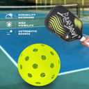 Pickleball Balls 4-Pack 40-Hole Outdoor Balls, High Bounce, Durable Construction, Balanced Flight for Practice & Rec Play-Neon Green