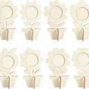 8Pcs Flower Spring Wood Crafts to Paint, Wooden Flowers Picture Frame for Craft, 3D Unfinished Spring Picture Frame Craft for Painting, DIY Mothers Day Gifts Flower Cutouts for Painting Decorations