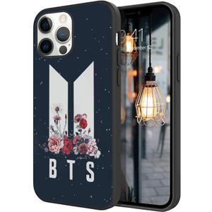 WWDIYHOUSE Compatible for iPhone 12 iPhone 12 Pro Case, Cool Unique Design Soft TPU Shockproof Case for Men/Women/Girl/Boy(Fashion-BTS-3)