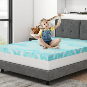 Queen Mattress Topper, Gel Infused Memory Foam Mattress Topper