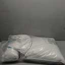 Peace Nest Set of 2 Premium Goose Feather Down Bed Pillows with 233TC Cotton Cover, Medium, King